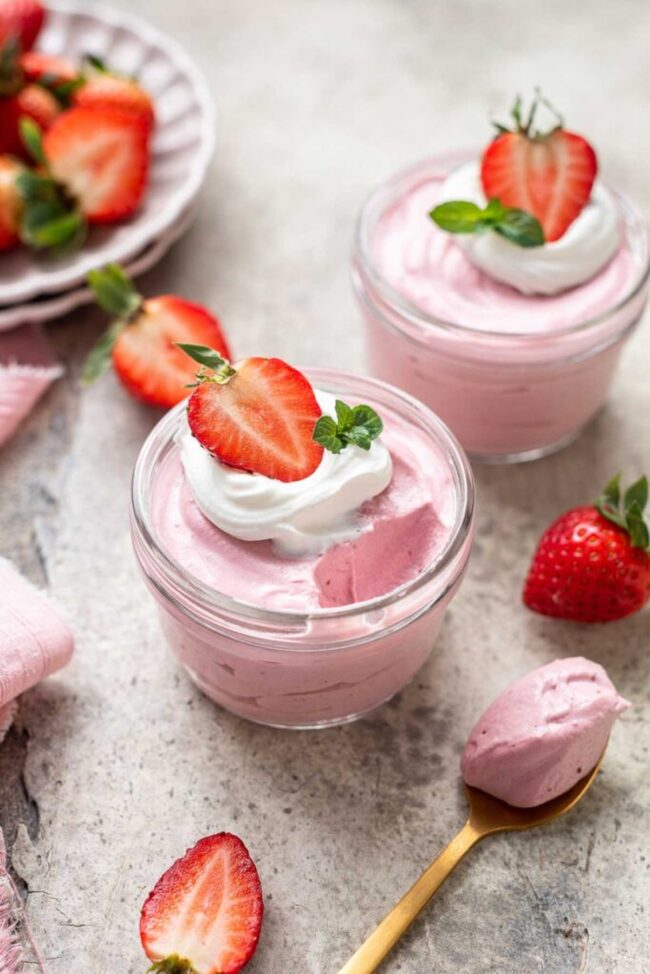 Silky Strawberry Mousse