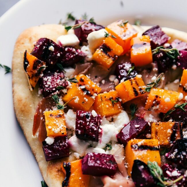 Goat Cheese and Beet Flatbread