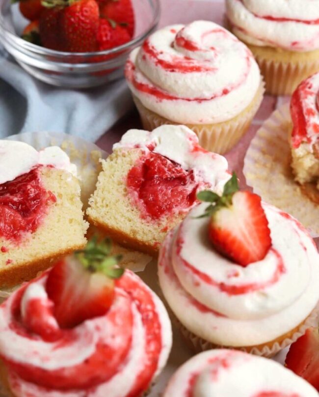 Strawberry Shortcake Cupcakes