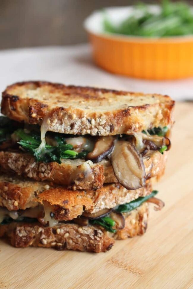 Mushroom and Gruyere Panini