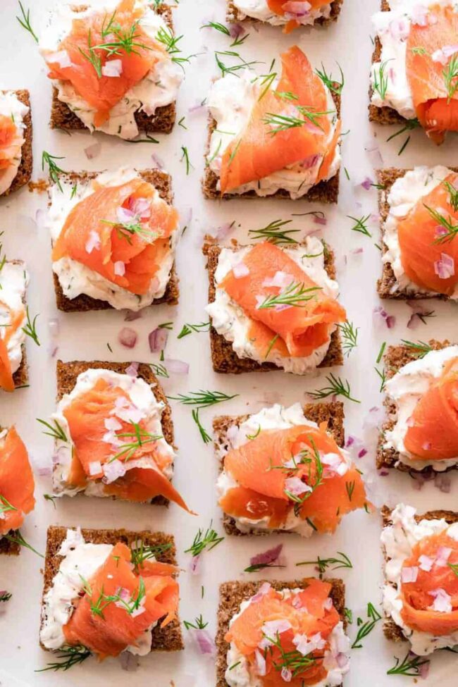 Smoked Salmon Canapés