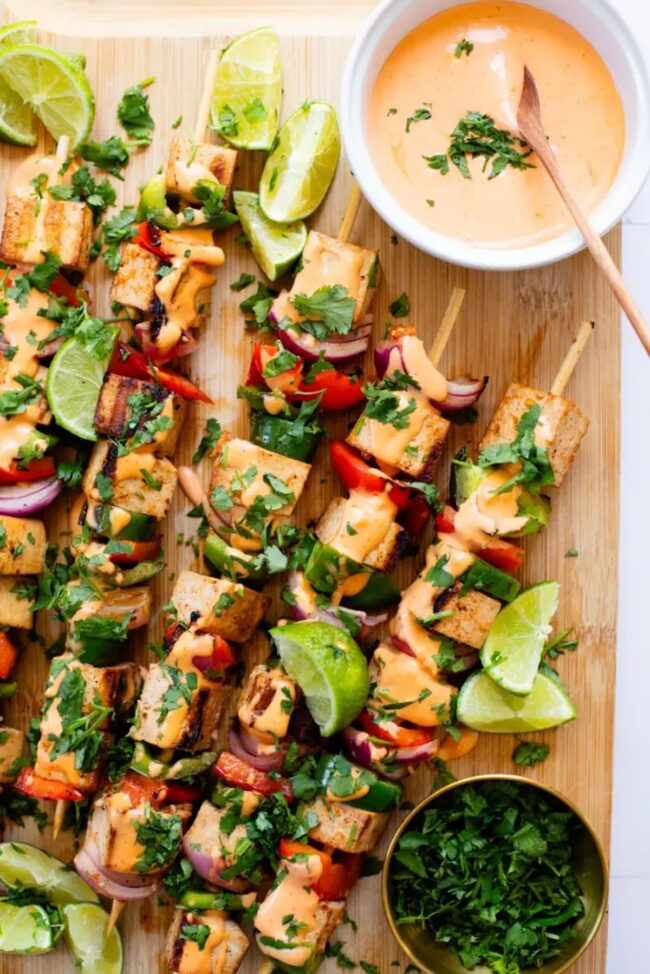 BBQ Tofu Skewers