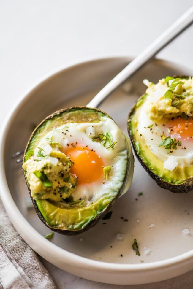 Baked Avocado Eggs