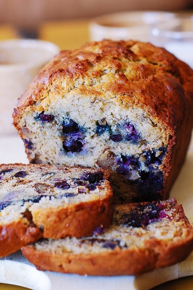 Moist Blueberry Banana Bread