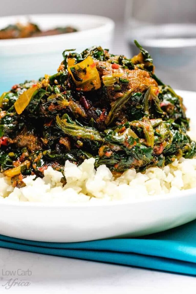 Nigerian Spinach Stew (Efo Riro)