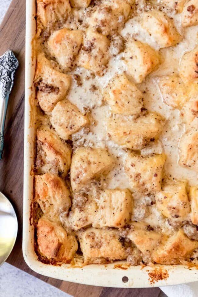 Biscuits and Gravy Casserole