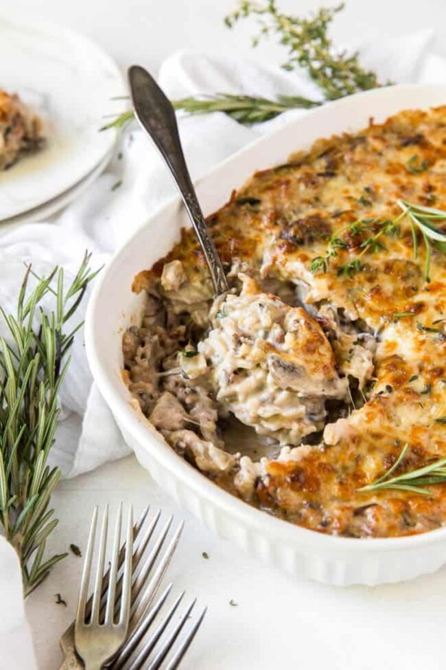 Rice and Mushroom Casserole