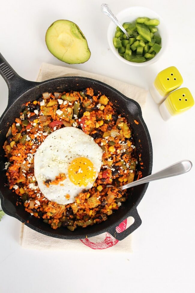 Sweet Potato and Black Bean Breakfast Skillet