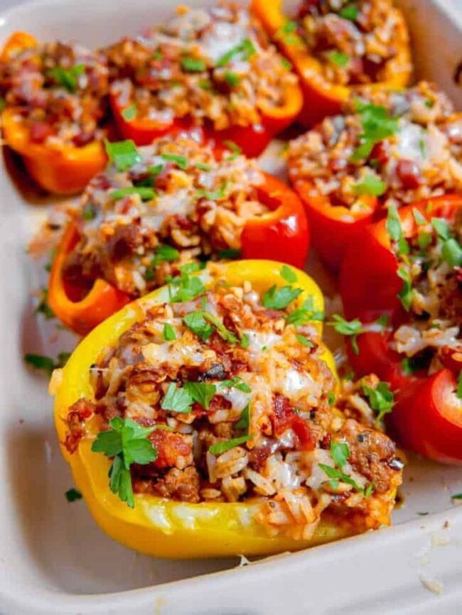 Sausage-Stuffed Bell Peppers