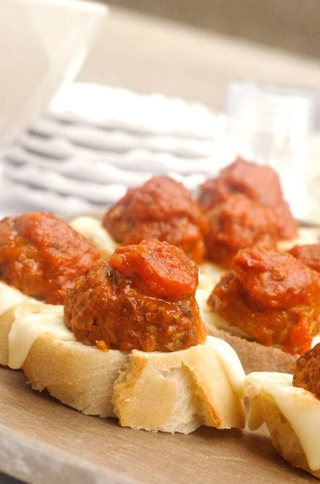 Meatball Bruschetta