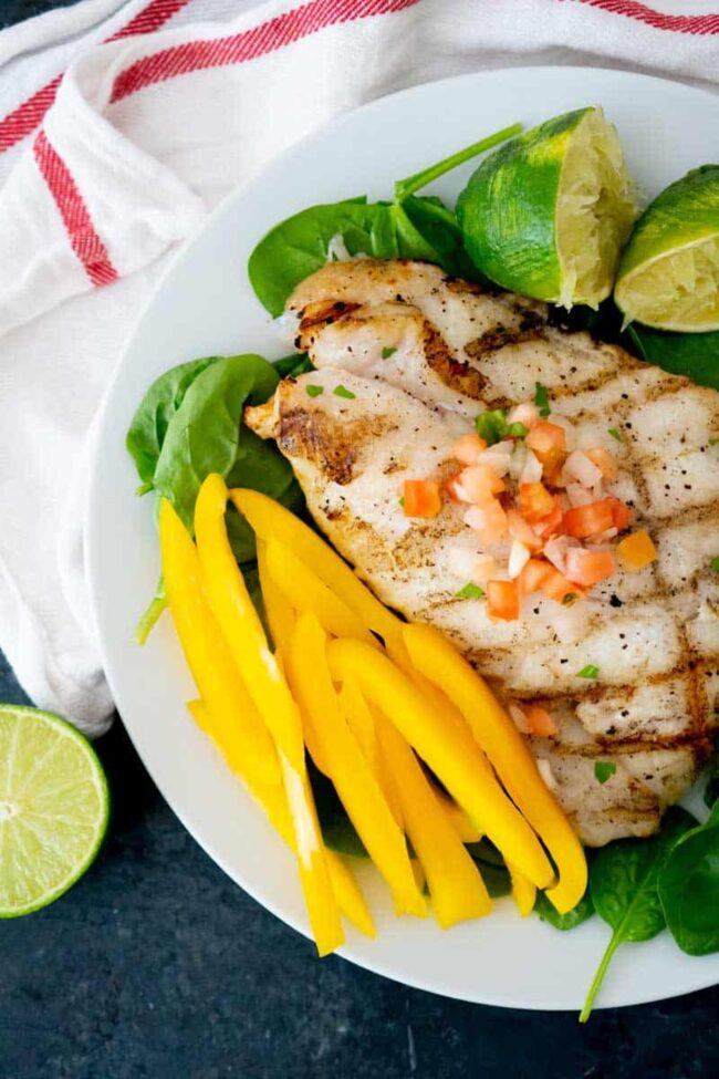 Honey Lime Grilled Grouper