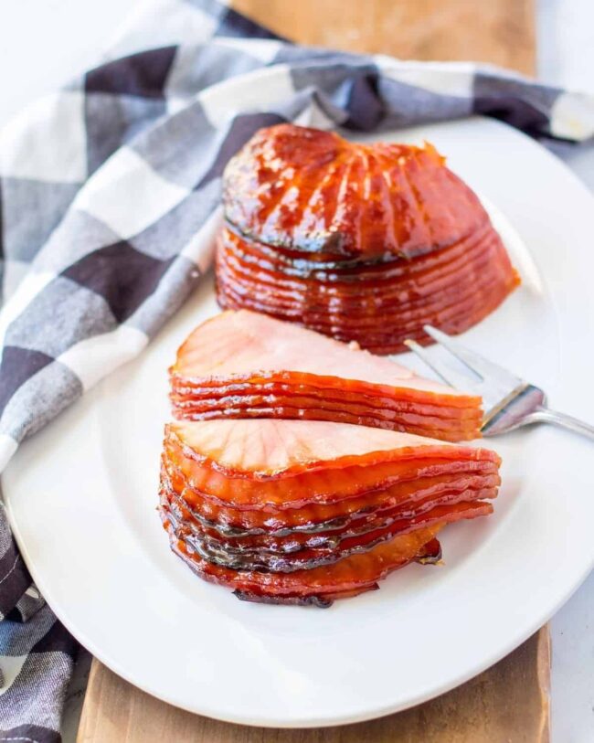 Maple Glazed Ham and Sweet Potato Hash