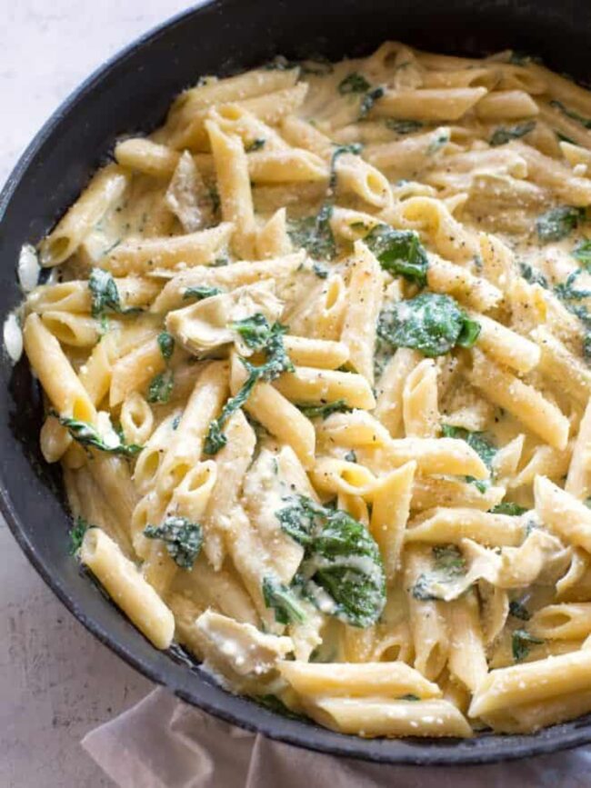 Spinach and Artichoke Pasta