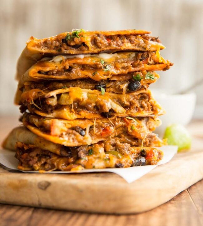 Savory Beef Quesadillas