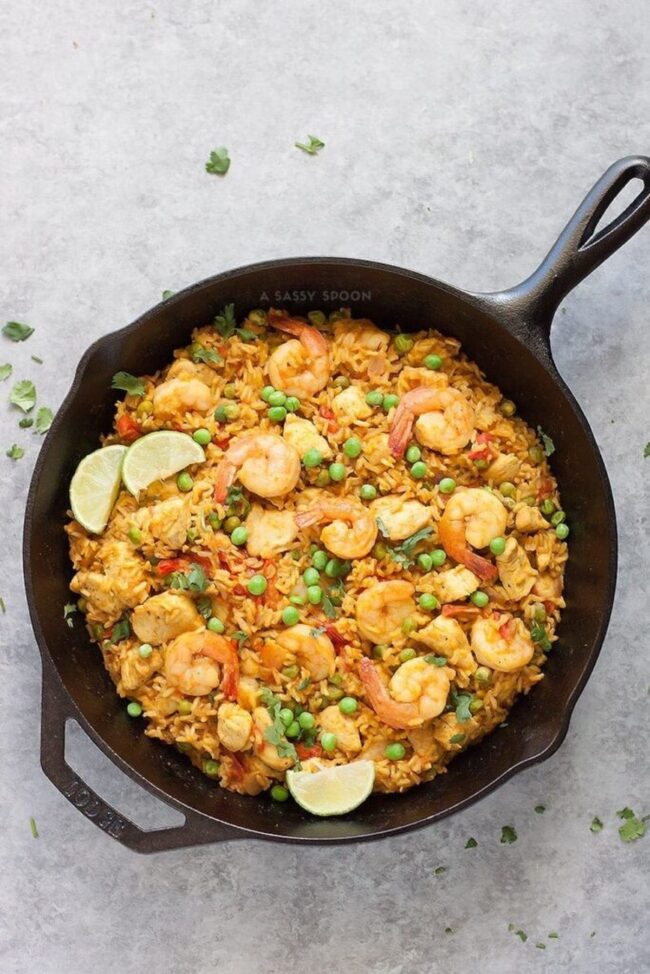 Rice and Shrimp Paella