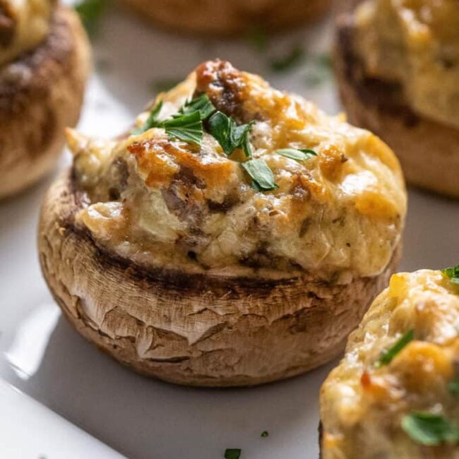 Sausage-Stuffed Mushrooms