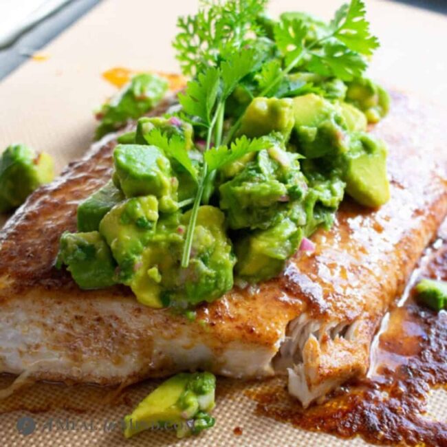 Grouper with Avocado Salsa