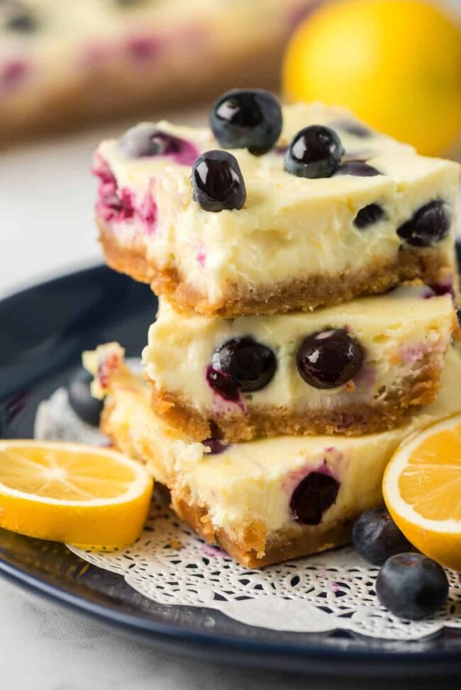 Zesty Blueberry Lemon Bars