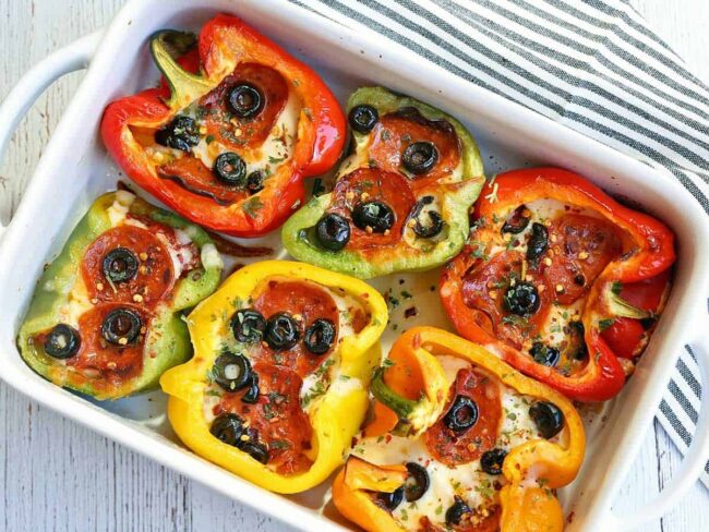 Healthy Pizza with Peppers