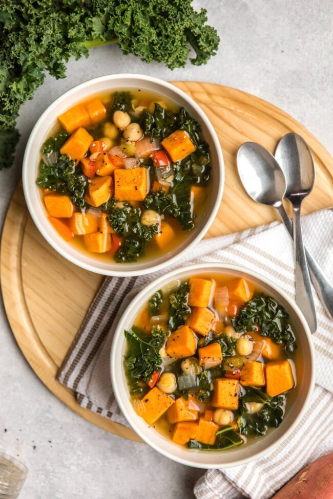 Hearty Kale Sweet Potato Soup