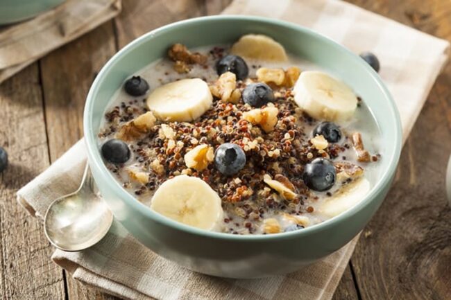 Blueberry Banana Breakfast Quinoa