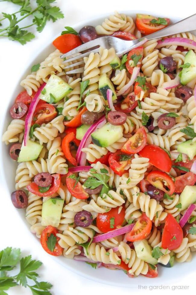 Italian Vegan Pasta Salad