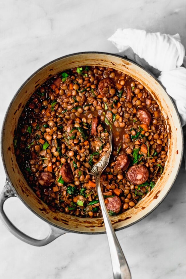 Lentil and Sausage Stew