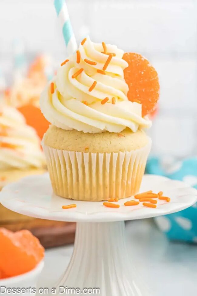 Orange Creamsicle Cupcakes