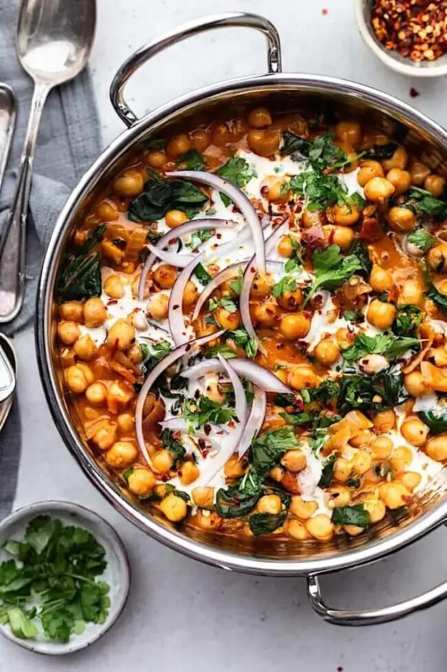 Chickpea Spinach Curry