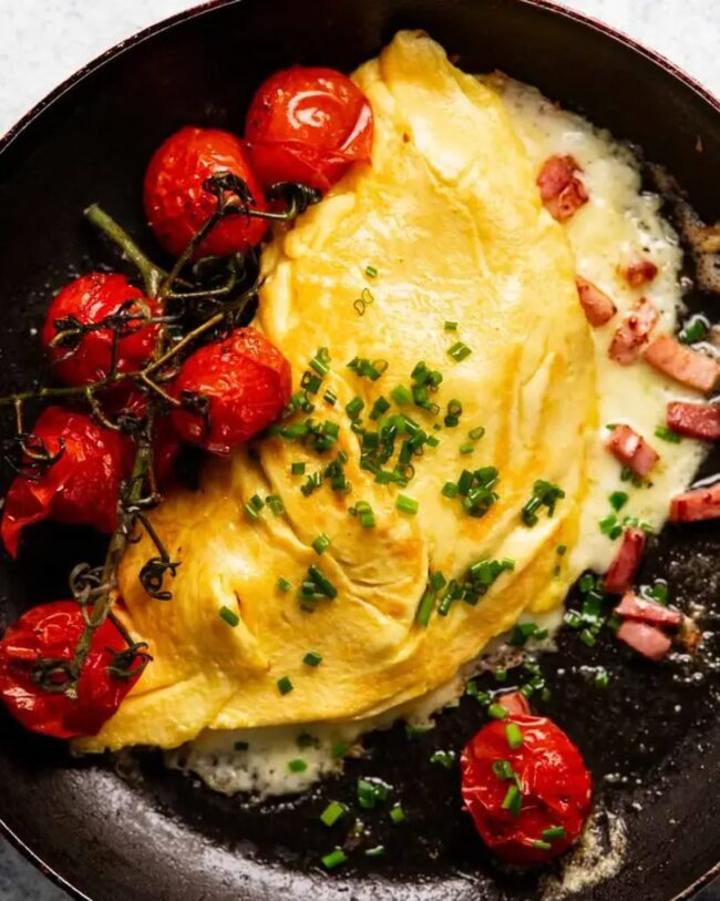 Cheese and Ham Omelet