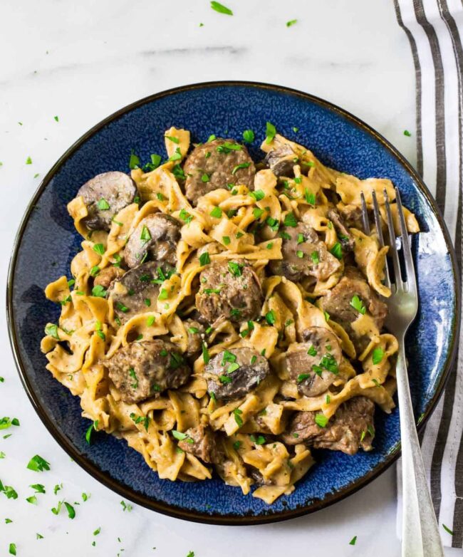 Instant Pot Beef Stroganoff