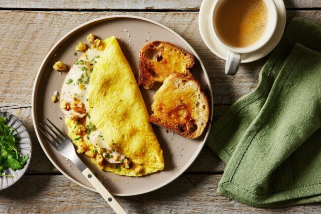 Turkey and Swiss Omelet