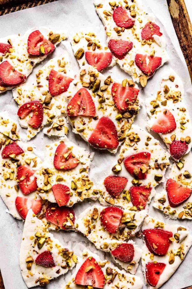 Frozen Berry Yogurt Bark