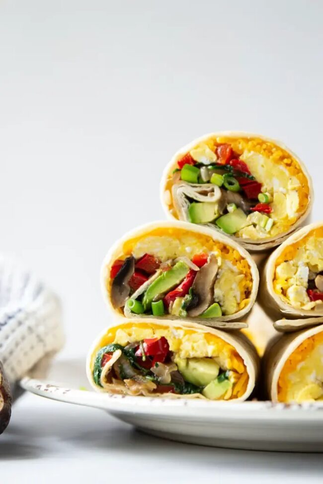 Veggie-Packed Breakfast Burritos