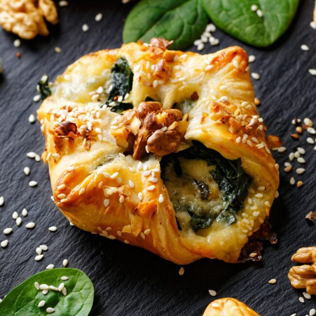 Blue Cheese and Walnut Pastries