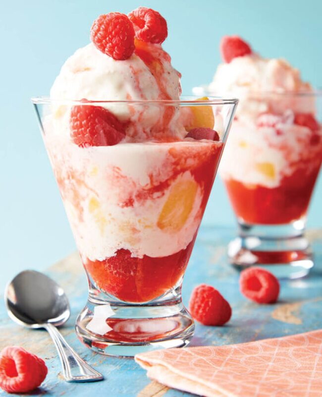 Peach Melba Parfaits