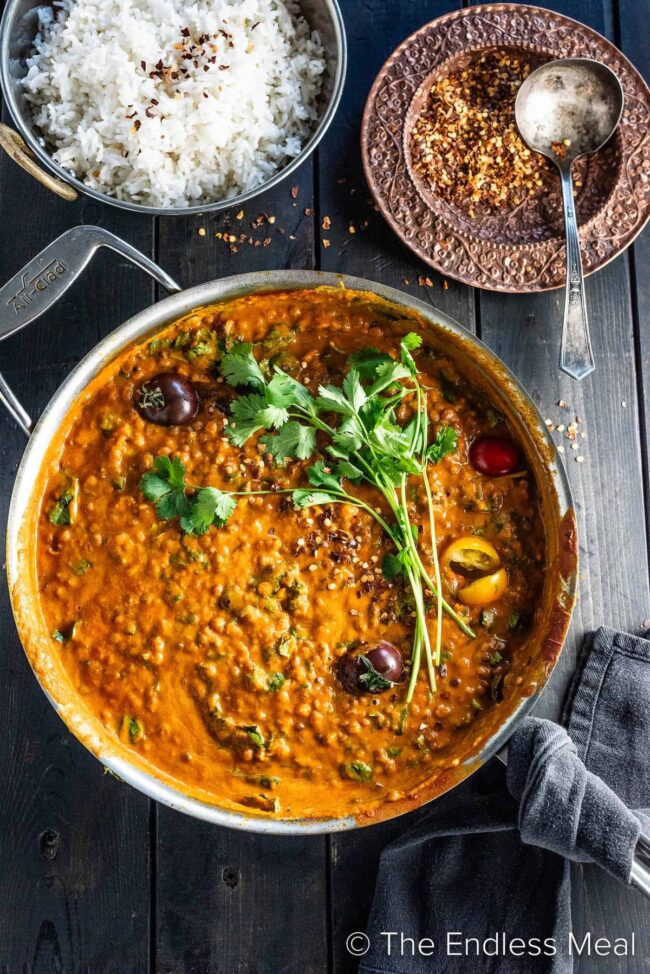 Quick Coconut Lentil Curry