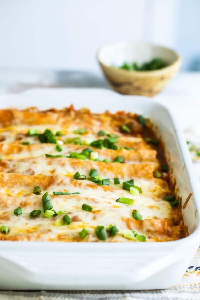 Cream of Chicken Enchilada Bake