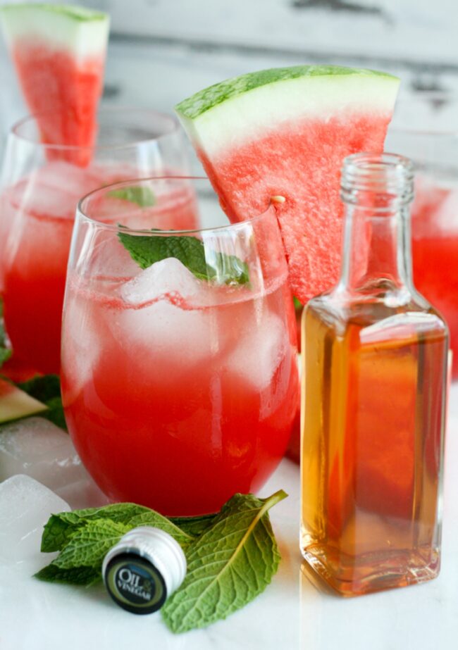 Watermelon Mint Vodka Spritzer