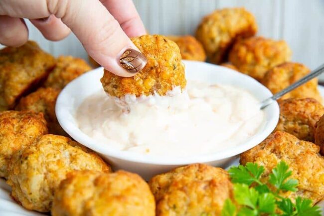 Sausage and Cheese Biscuit Balls