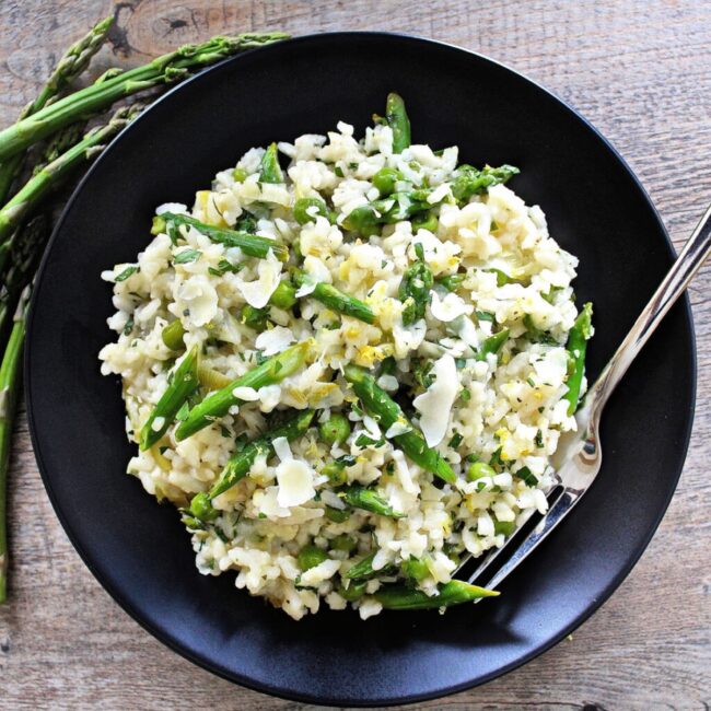 Lemon-Infused Asparagus Risotto