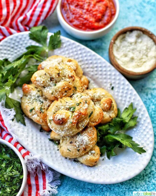 Garlic Parmesan Knots