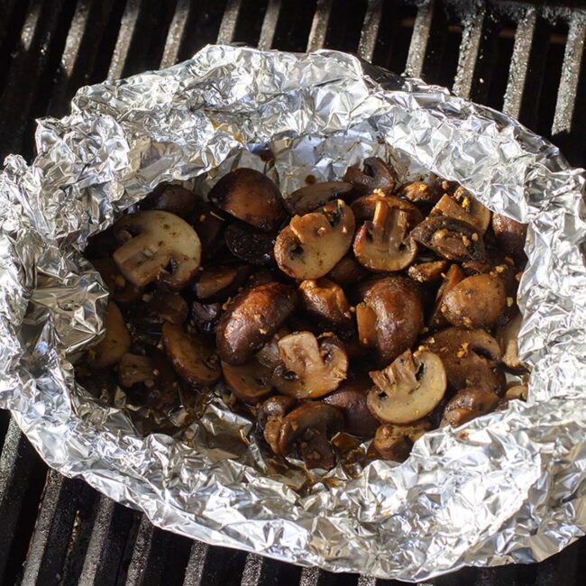 Grilled Cremini Mushrooms