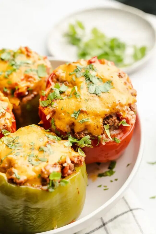 Instant Pot Beef Stuffed Peppers