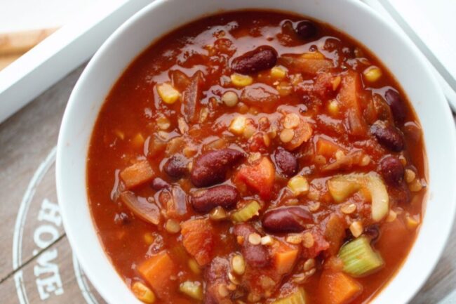 Kidney Bean and Lentil Soup