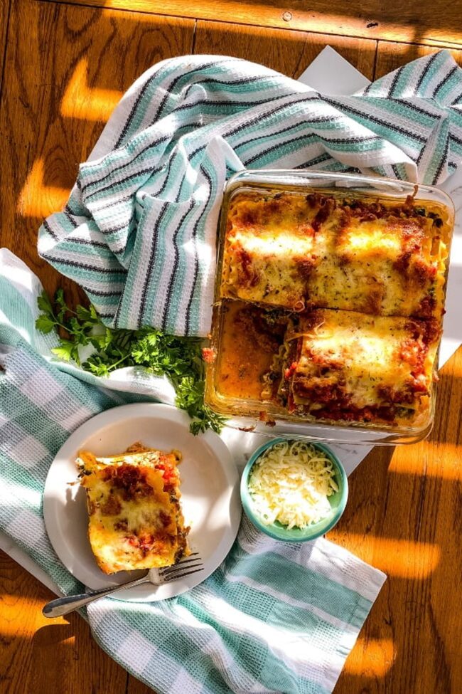 Sausage and Spinach Lasagna