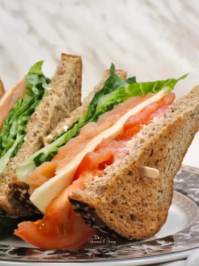 Smoked Salmon and Cream Cheese Panini