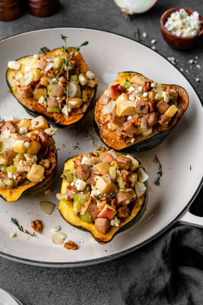 Sausage and Apple-Stuffed Acorn Squash