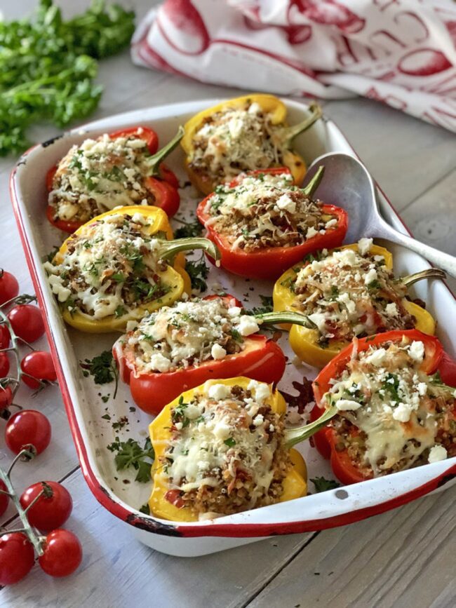 Lentil Stuffed Peppers