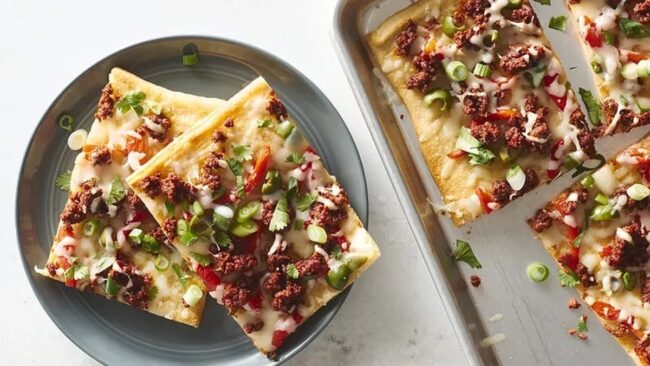 Chorizo and Manchego Flatbread